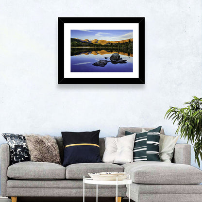 Sprague Lake Sunrise Reflection Wall Art