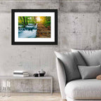 Plitvice Lakes Autumn Walkway Wall Art