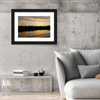 Lake Charles Golden Sunset Wall Art