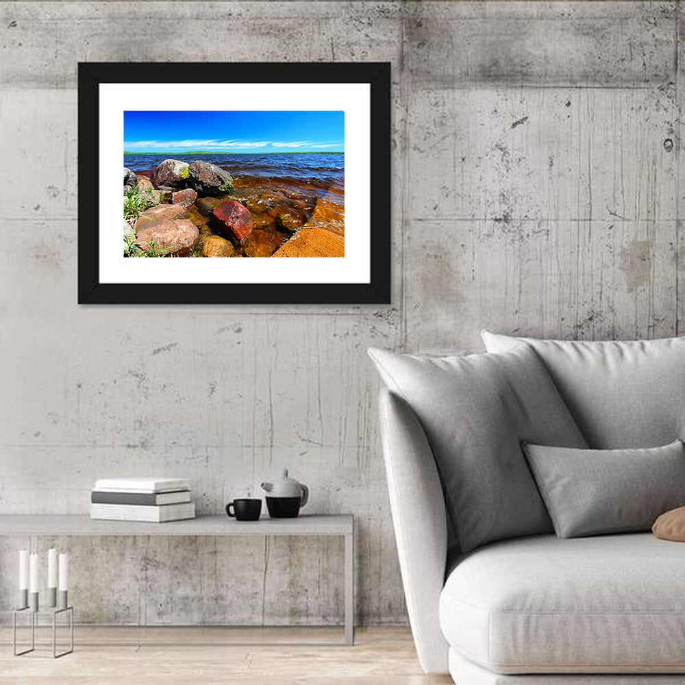 Lake Gogebic Rocky Shoreline Wall Art