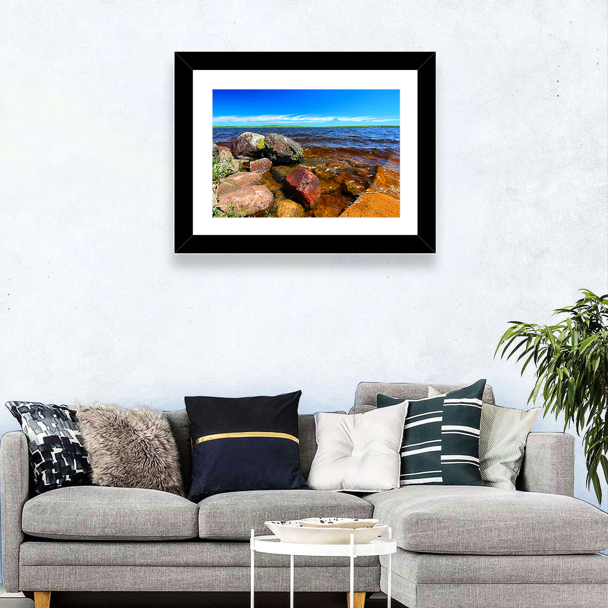 Lake Gogebic Rocky Shoreline Wall Art