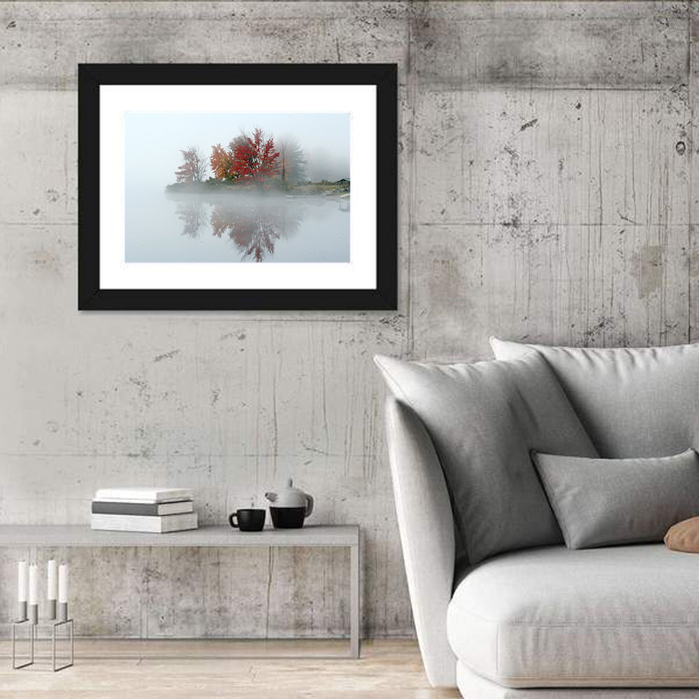 Autumn Morning at Crystal Lake Wall Art