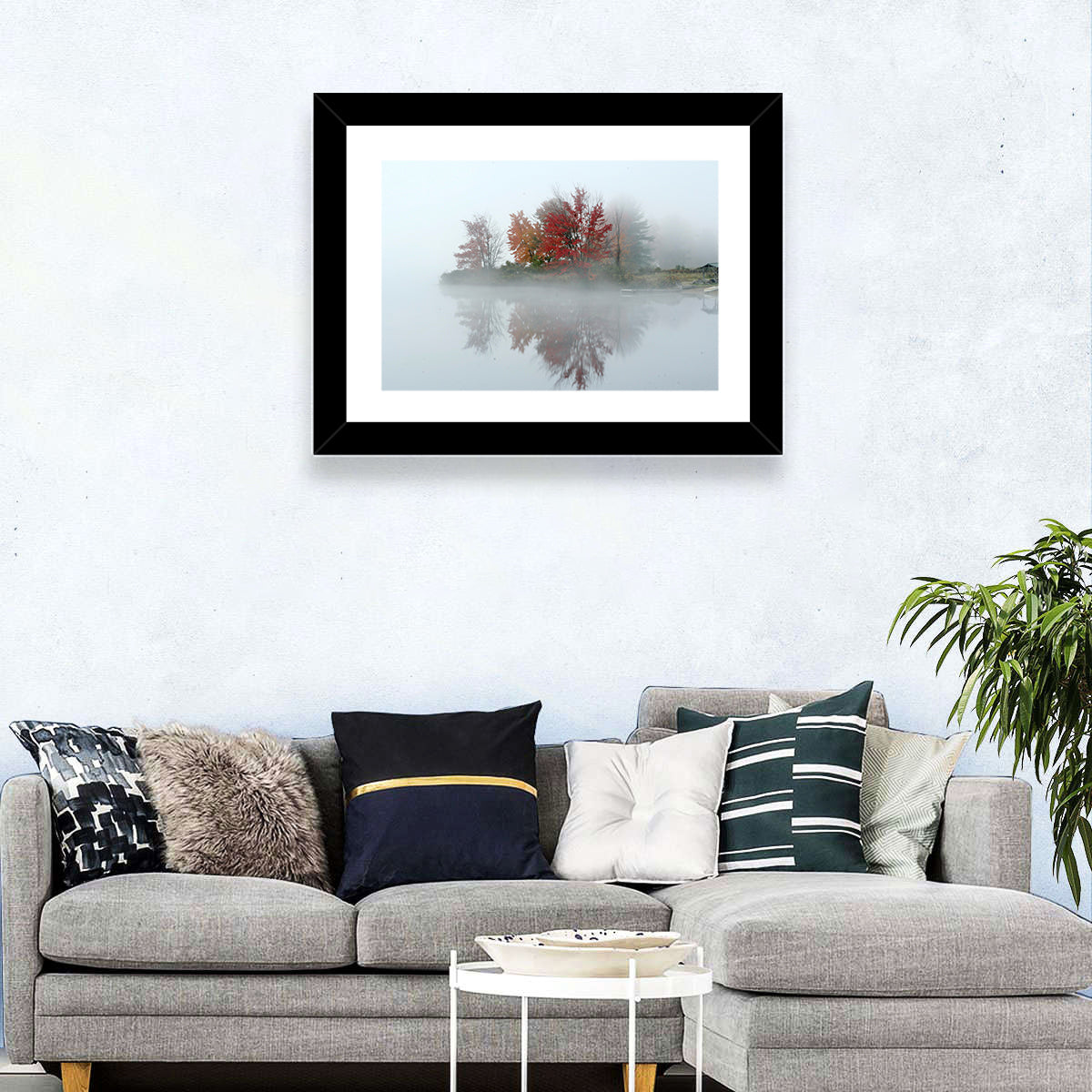 Autumn Morning at Crystal Lake Wall Art