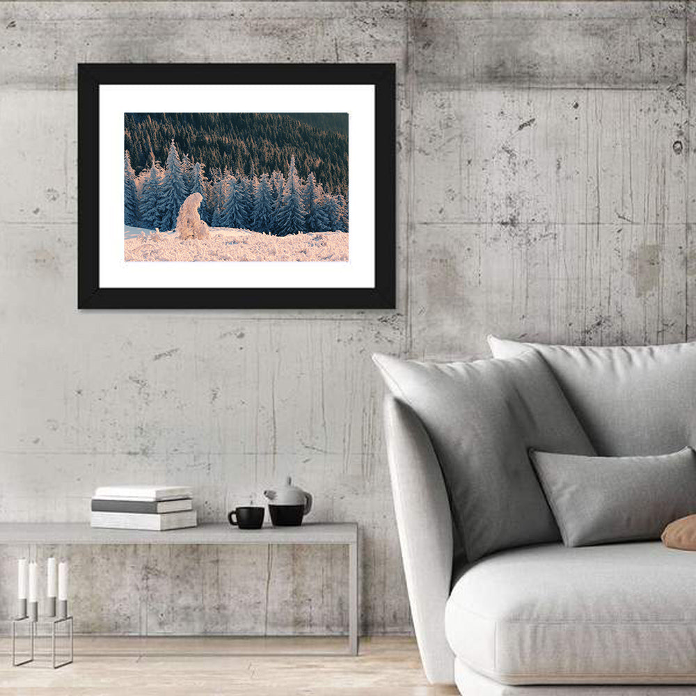 Carpathian Forest at Golden Hour Wall Art