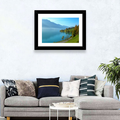 Lake Brienz Misty Shoreline Wall Art