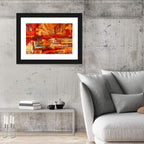 Vibrant Impasto Color Blocks Wall Art