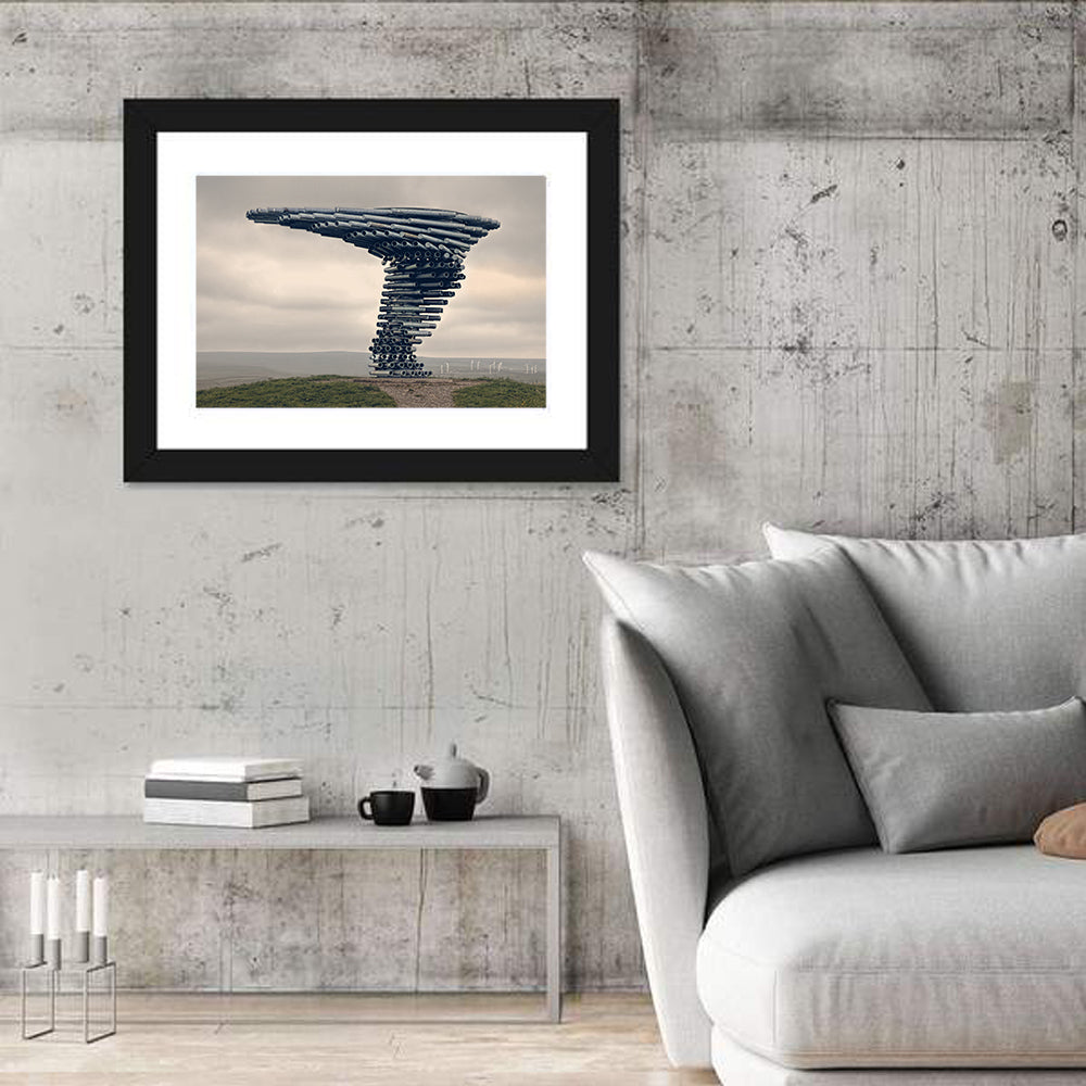 Singing Ringing Tree on Grassy Hill Wall Art in a room, landscape
