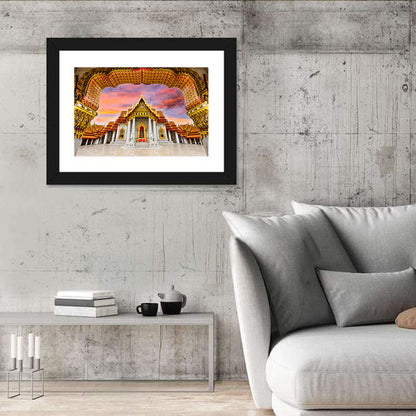 Marble Temple at Sunset Wall Art