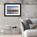 San Diego Skyline at Golden Dusk Wall Art
