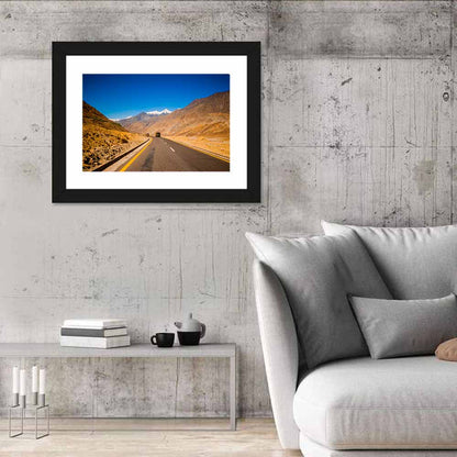 Sunlit Karakorum Highway Pakistan Wall Art