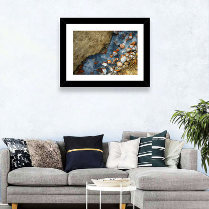 Milky Blue Geothermal Creek Wall Art