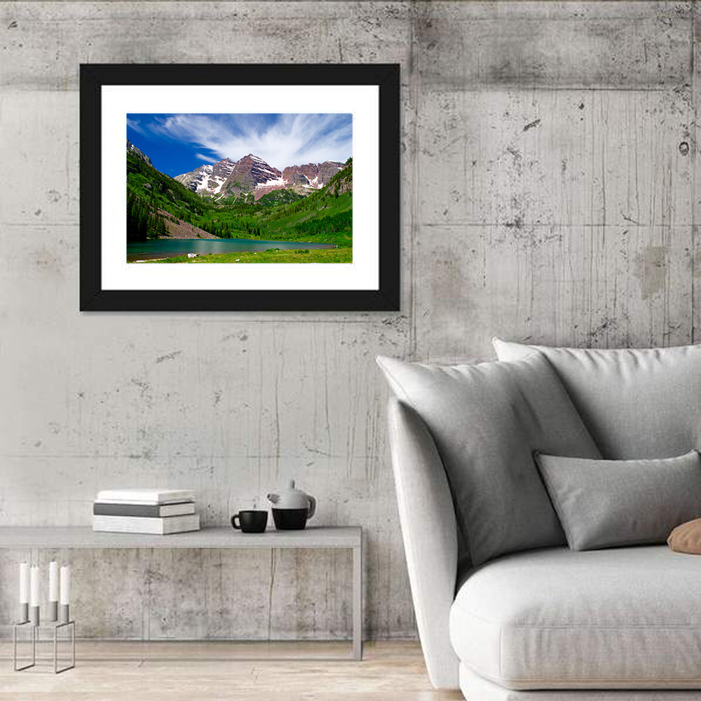 Maroon Bells Reflections at Maroon Lake Wall Art