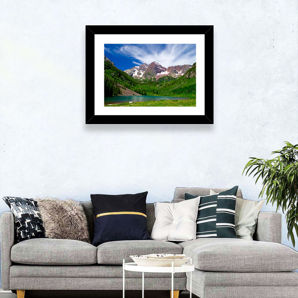 Maroon Bells Reflections at Maroon Lake Wall Art