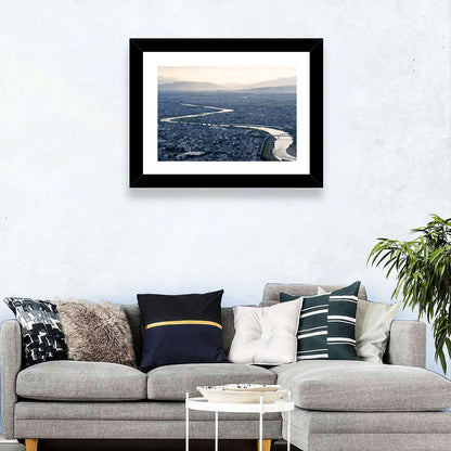 Gifu Aerial River View Wall Art