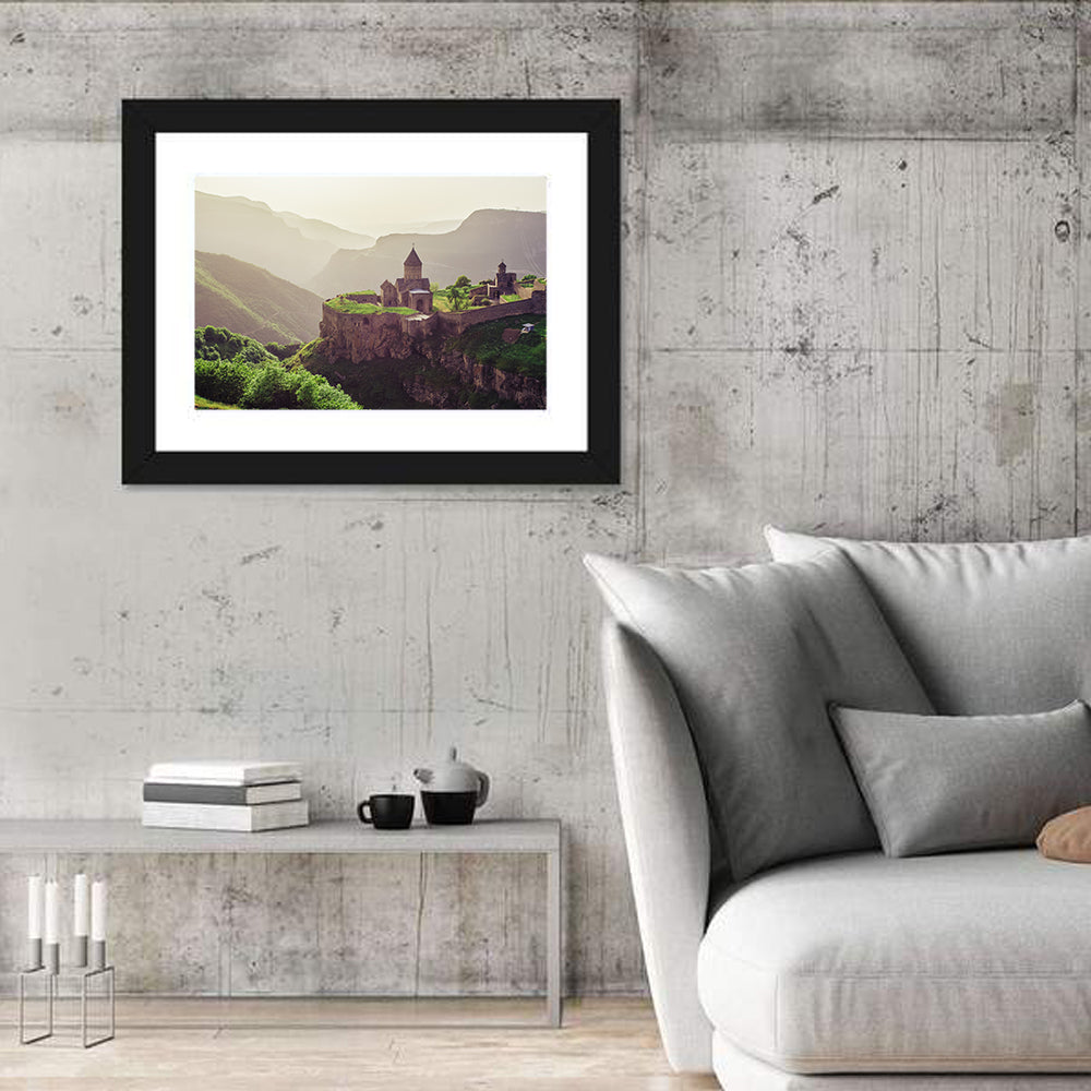 Tatev Monastery at Golden Hour Wall Art
