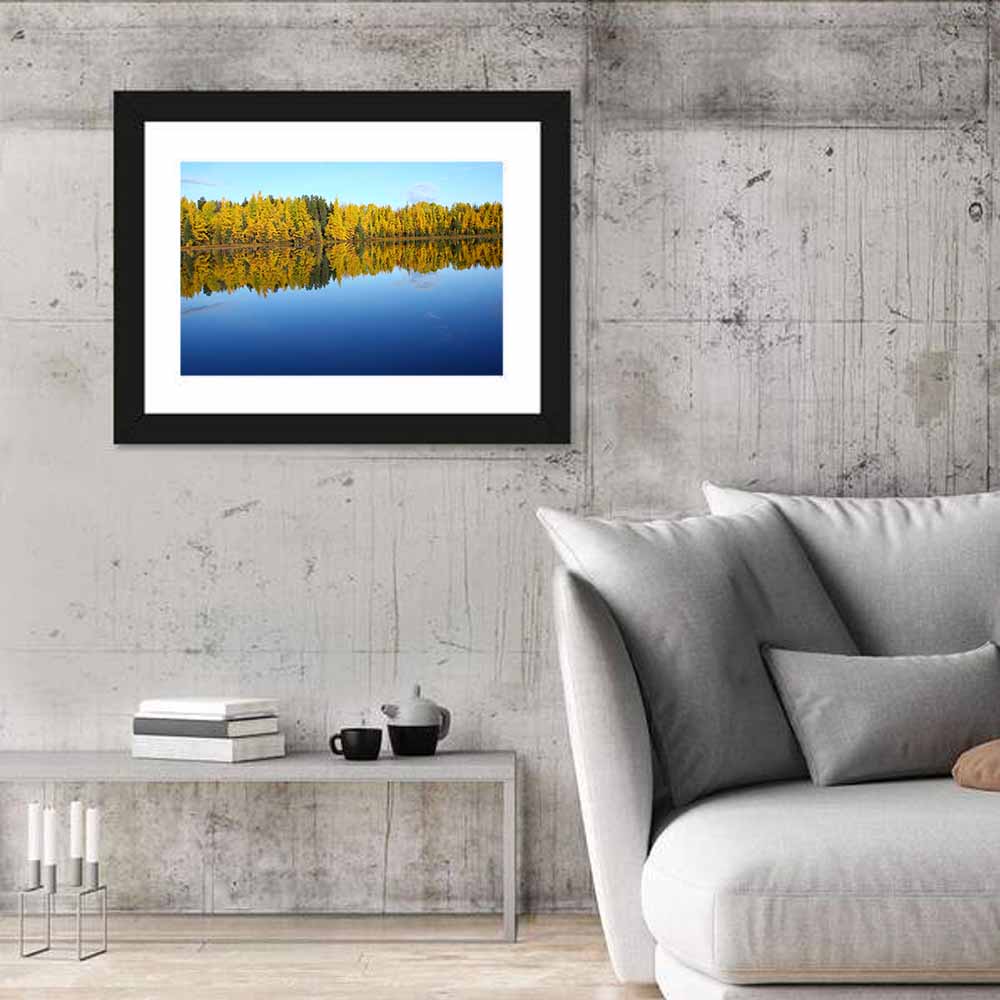 Lake Abitibi Wall Art in a room, landscape