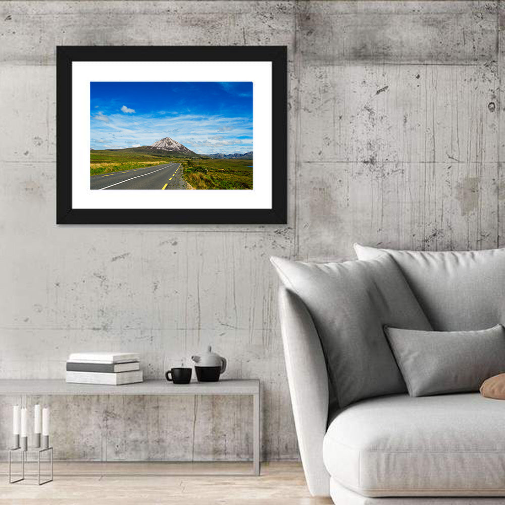 Mount Errigal Road Wall Art in a room, landscape