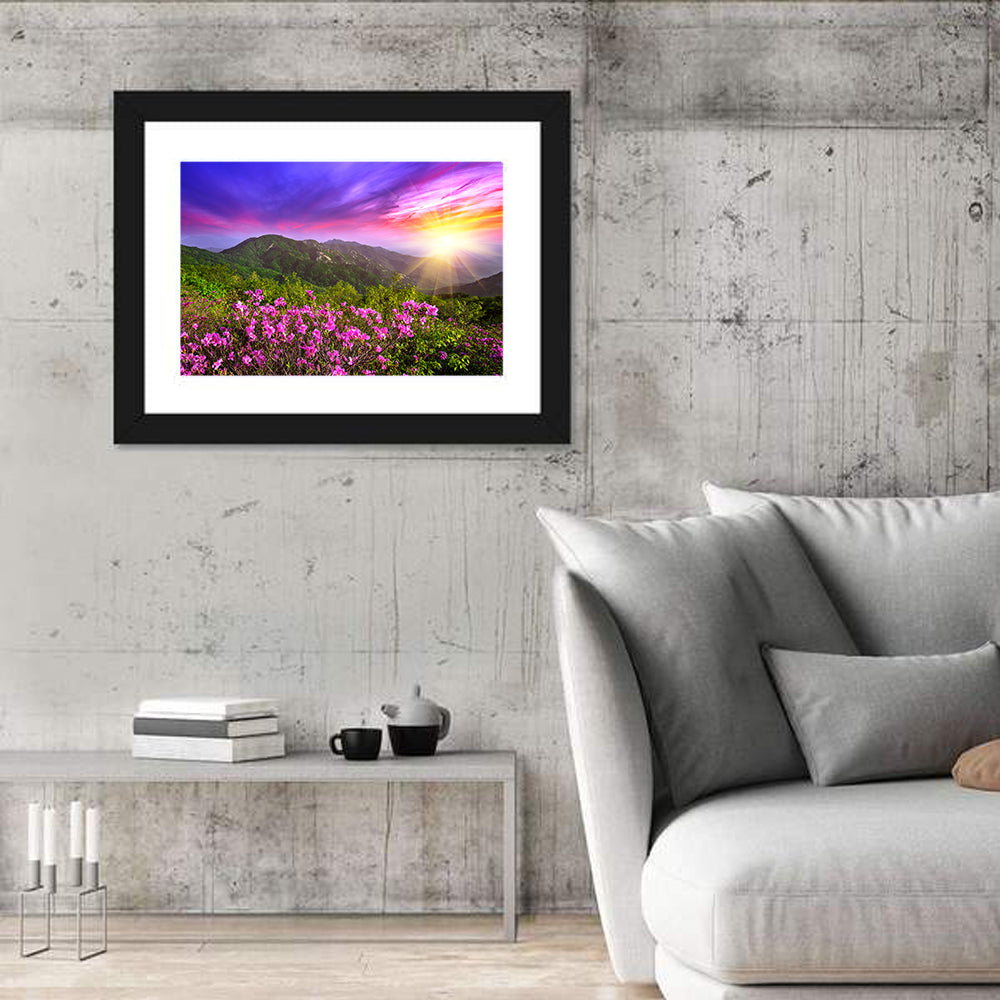 Hwangmaesan Mountain Sunset Wall Art