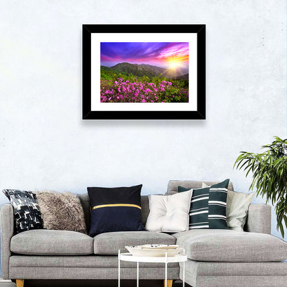 Hwangmaesan Mountain Sunset Wall Art