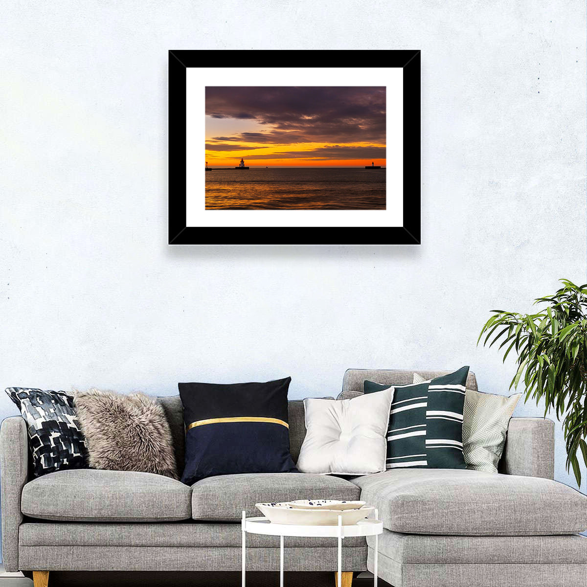 Lake Erie Twin Beacons Wall Art