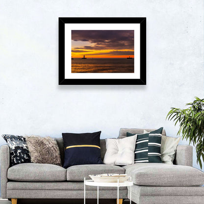 Lake Erie Twin Beacons Wall Art