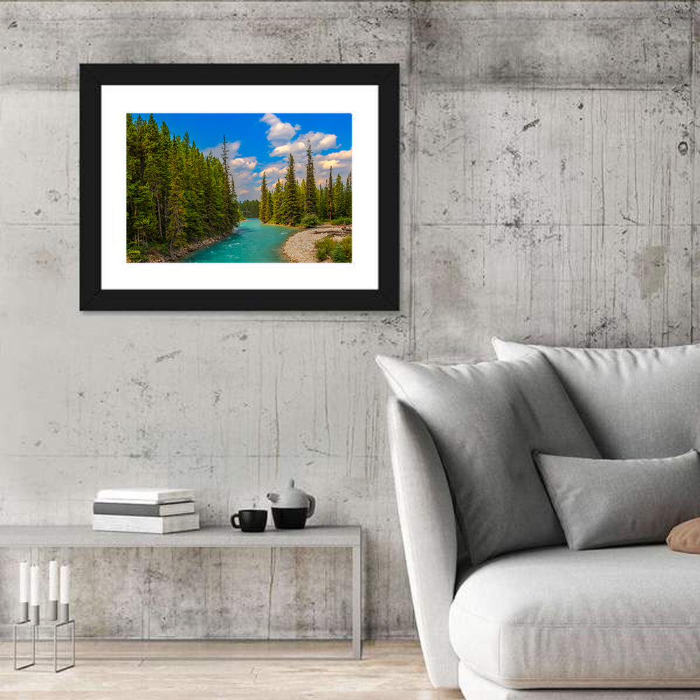 Pipestone River Wall Art in a room, landscape