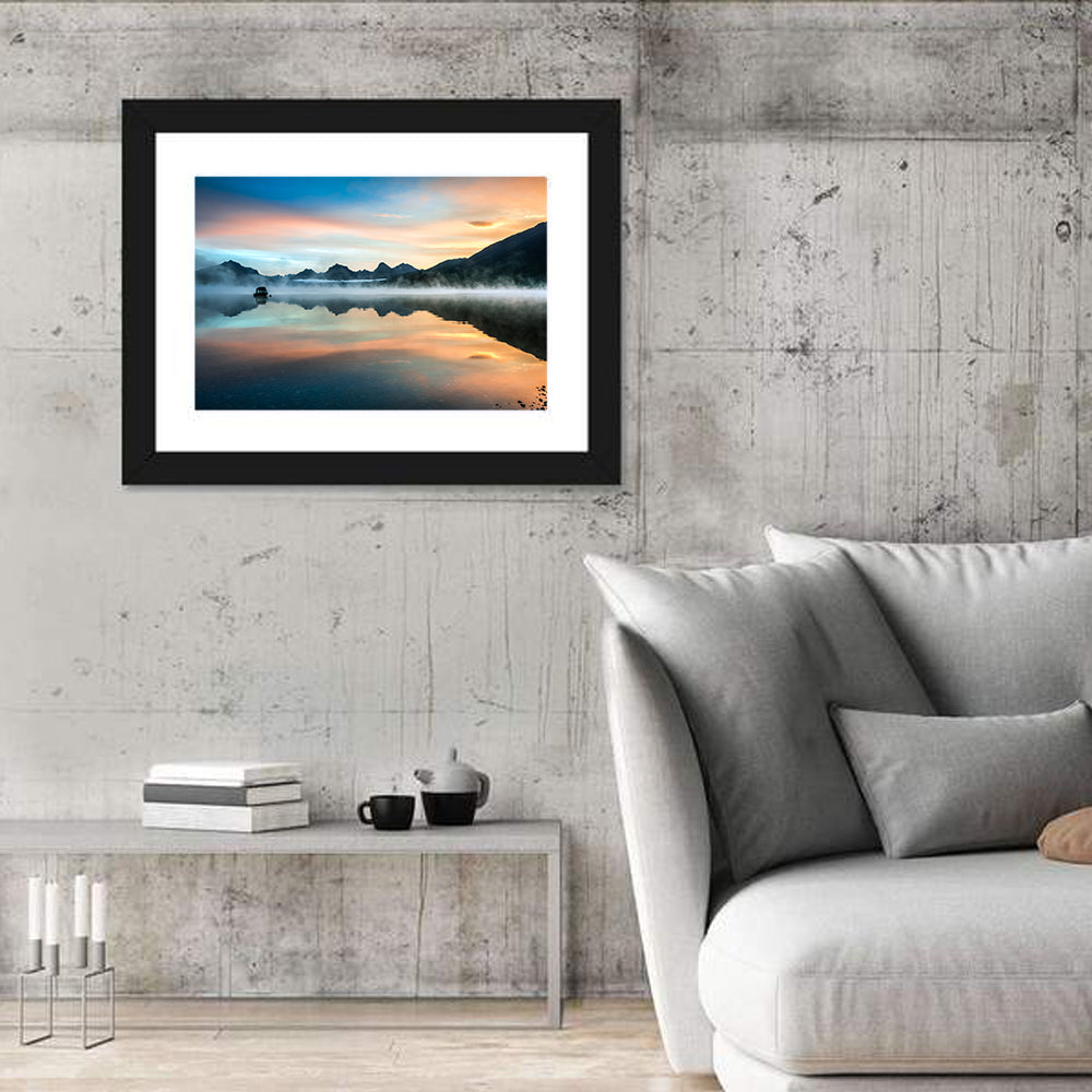 Lake Mcdonald Dawn Mist Wall Art