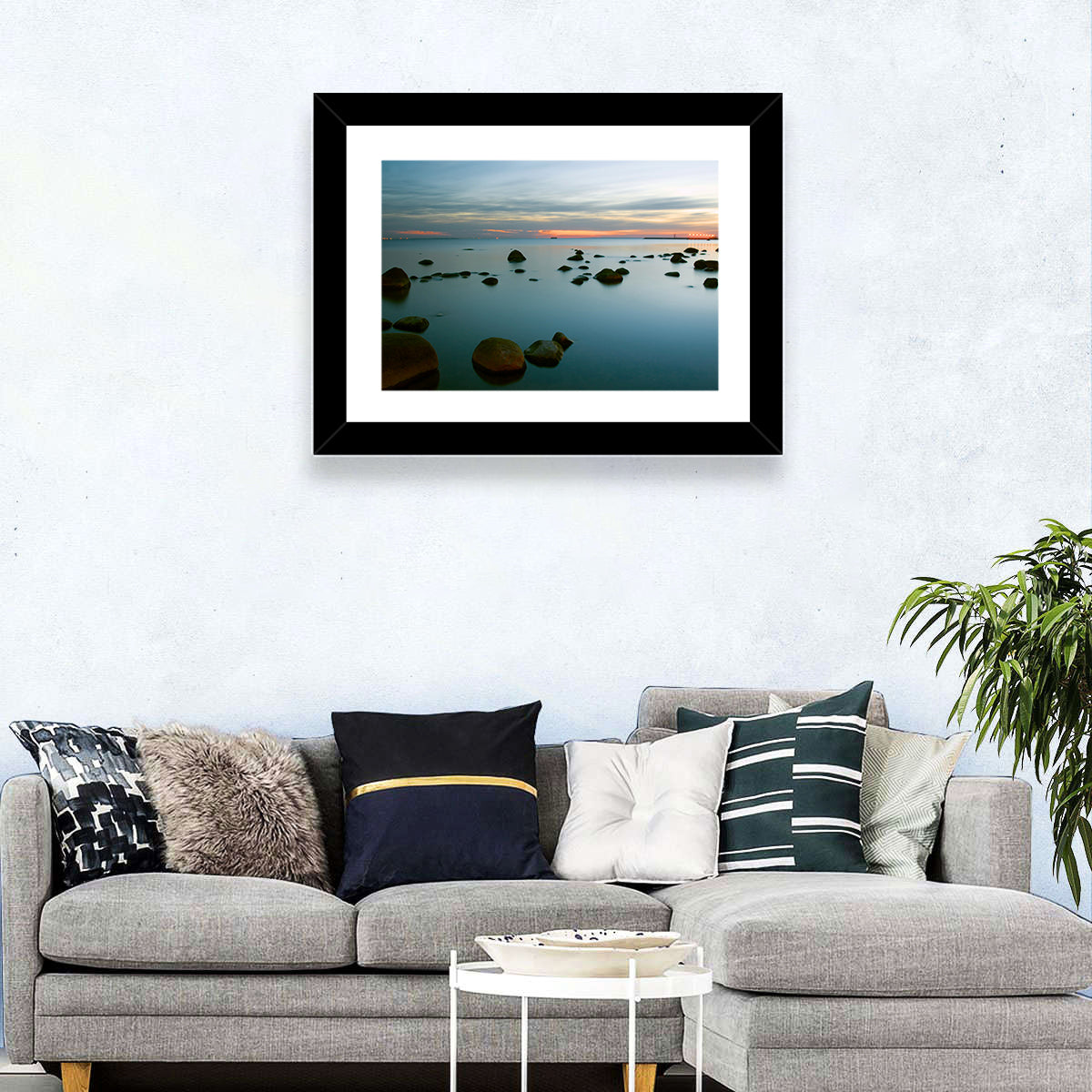 Baltic Sea at Twilight Wall Art