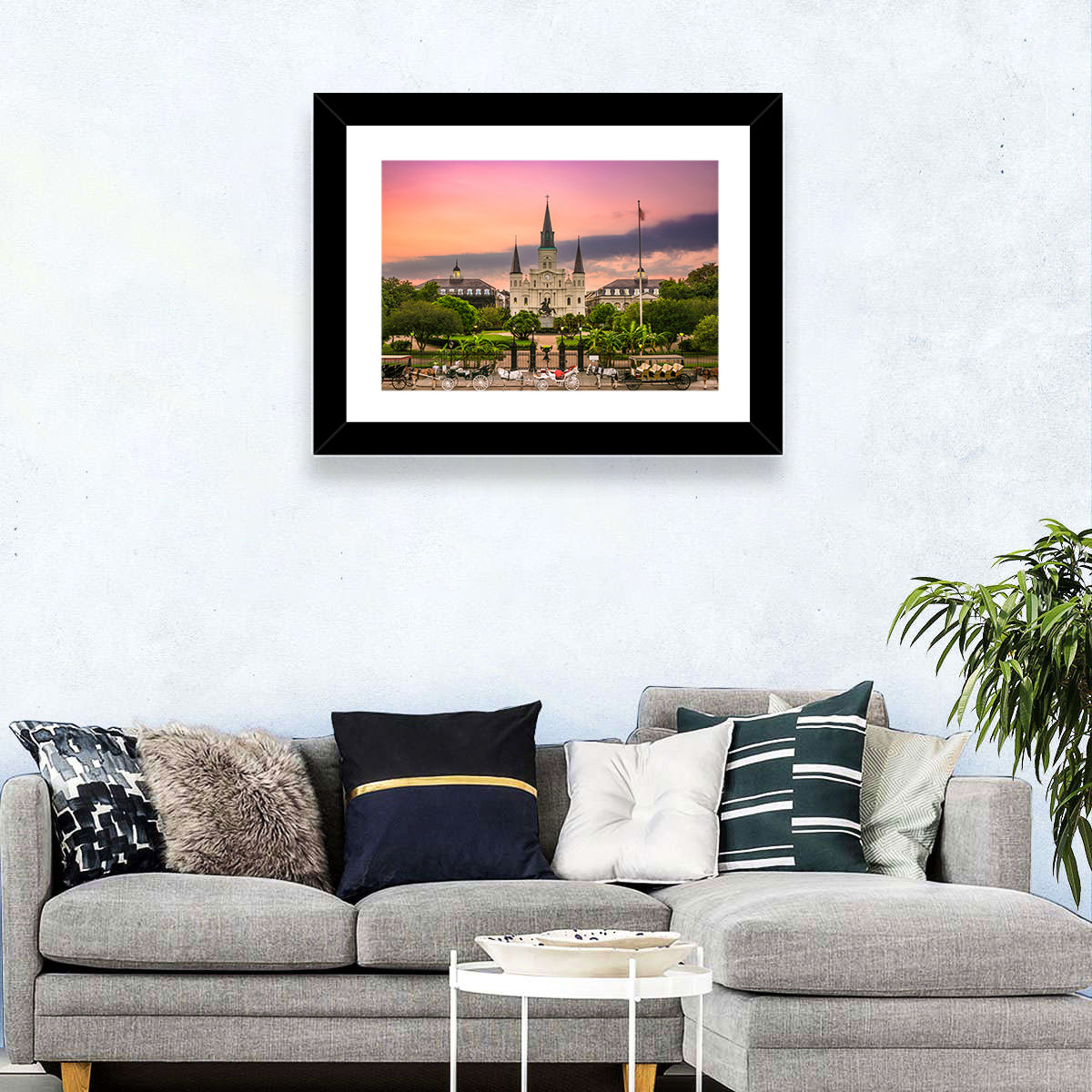 Jackson Square at Dusk Wall Art