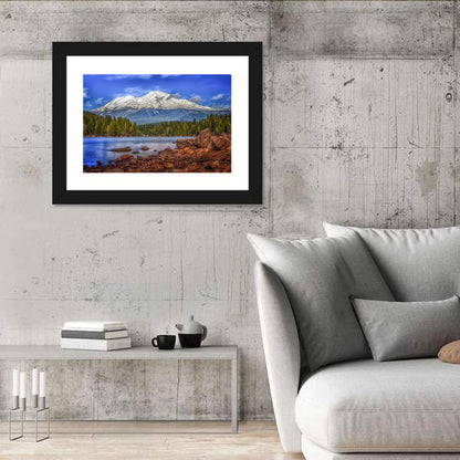 Mount Shasta Over Lake Siskiyou Wall Art