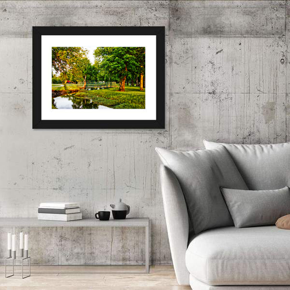 Centennial Park Owasso Wall Art in a room, landscape