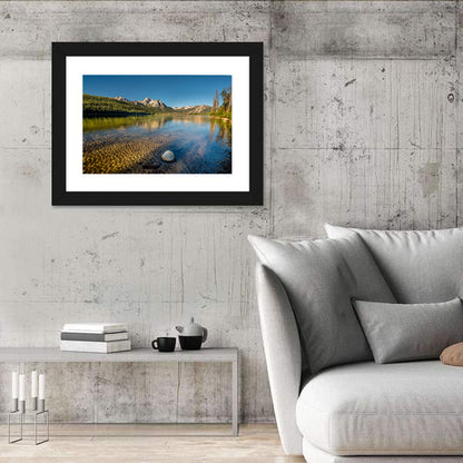 Morning Light at Stanley Lake Wall Art
