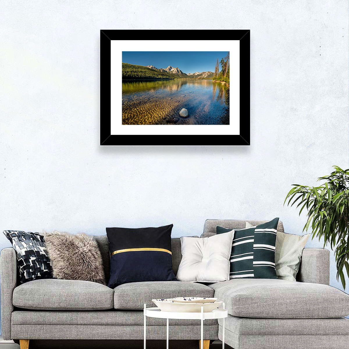 Morning Light at Stanley Lake Wall Art
