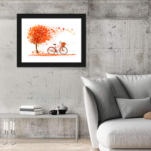 Autumn & Bicycle Wall Art