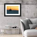 California Oil Rig at Sunset Wall Art