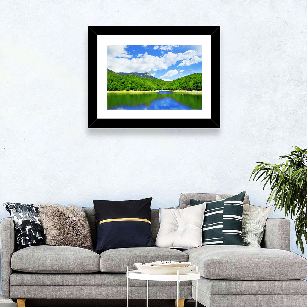 Montseny Mountains from Santa Fe Lake Wall Art