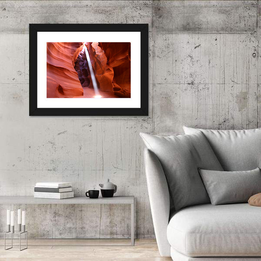 Antelope Canyon Light Beam Wall Art