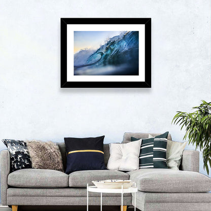 Golden Hour Barrel Wave Wall Art