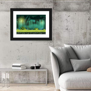 Digital Forest Landscape Wall Art