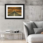 Negev Road at Sunset Wall Art