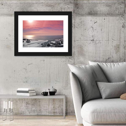 Lake Ontario Winter Skyline Wall Art