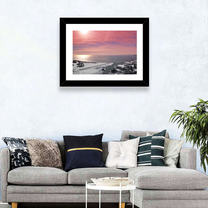 Lake Ontario Winter Skyline Wall Art
