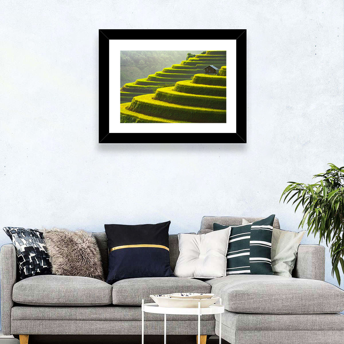 Golden Rice Terraces Wall Art