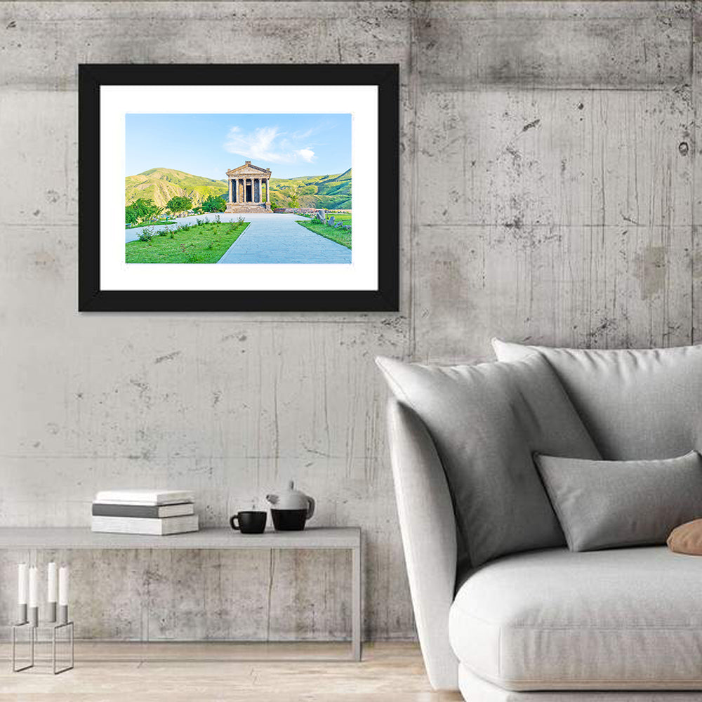 Temple of Garni, Armenia Wall Art in a room, landscape