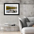 Ontario Autumn Lake Dock Wall Art