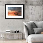 Dhow at Sunset Wall Art