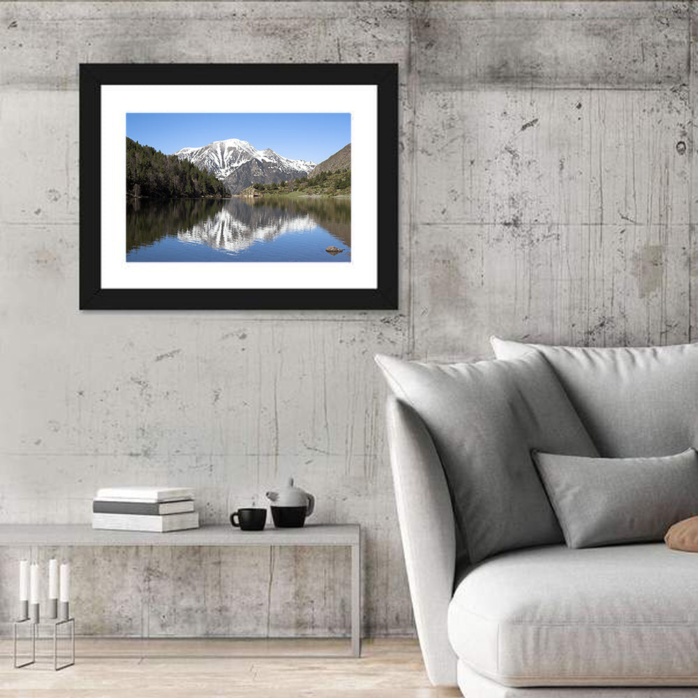 Pyrenees Lake Reflection Wall Art