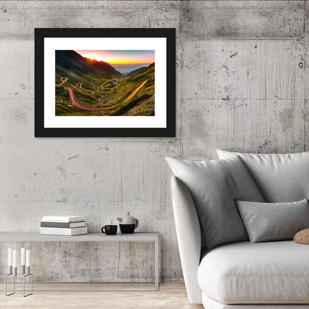 Transfagarasan Pass Wall Art in a room, landscape