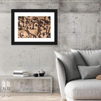 Thatched Huts in Chad Wall Art