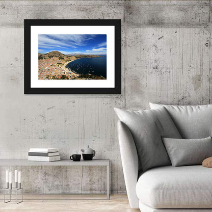 Copacabana Aerial Over Lake Titicaca Wall Art